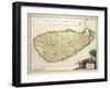 Map of Ceylon according to Nicolas Visscher, c.1626-null-Framed Giclee Print