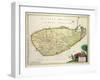 Map of Ceylon according to Nicolas Visscher, c.1626-null-Framed Giclee Print