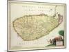 Map of Ceylon according to Nicolas Visscher, c.1626-null-Mounted Giclee Print