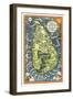Map of Ceylon Tea Industry Sites-Found Image Press-Framed Giclee Print