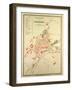 Map of Chambéry France-null-Framed Giclee Print