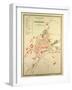 Map of Chambéry France-null-Framed Giclee Print