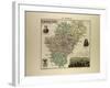 Map of Charente 1896 France-null-Framed Giclee Print