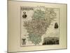 Map of Charente 1896 France-null-Mounted Giclee Print