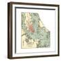 Map of Charleston (C. 1900), Maps-Encyclopaedia Britannica-Framed Giclee Print