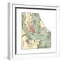 Map of Charleston (C. 1900), Maps-Encyclopaedia Britannica-Framed Giclee Print