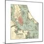 Map of Charleston (C. 1900), Maps-Encyclopaedia Britannica-Mounted Giclee Print