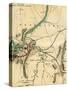 Map of Chattanooga and its Defences, Tennessee, 1862-1867-Charles Sholl-Stretched Canvas