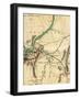 Map of Chattanooga and its Defences, Tennessee, 1862-1867-Charles Sholl-Framed Giclee Print