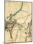 Map of Chattanooga and its Defences, Tennessee, 1862-1867-Charles Sholl-Mounted Giclee Print