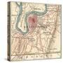 Map of Chattanooga (C. 1900), Maps-Encyclopaedia Britannica-Stretched Canvas