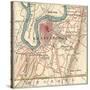 Map of Chattanooga (C. 1900), Maps-Encyclopaedia Britannica-Stretched Canvas