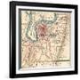 Map of Chattanooga (C. 1900), Maps-Encyclopaedia Britannica-Framed Art Print