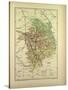 Map of Cher France-null-Stretched Canvas