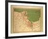 Map of Cherbourg, France-null-Framed Giclee Print