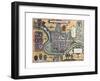 Map of Chester from Civitates Orbis Terrarum-null-Framed Giclee Print