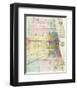 Map of Chicago and Environs, c.1869-Rufus Blanchard-Framed Art Print