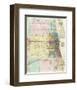 Map of Chicago and Environs, c.1869-Rufus Blanchard-Framed Art Print