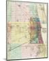 Map of Chicago and Environs, c.1869-Rufus Blanchard-Mounted Art Print