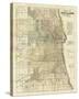 Map of Chicago, c.1857-Rufus Blanchard-Stretched Canvas