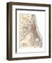 Map of Chicago (C. 1900), Maps-Encyclopaedia Britannica-Framed Giclee Print