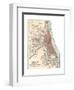 Map of Chicago (C. 1900), Maps-Encyclopaedia Britannica-Framed Giclee Print