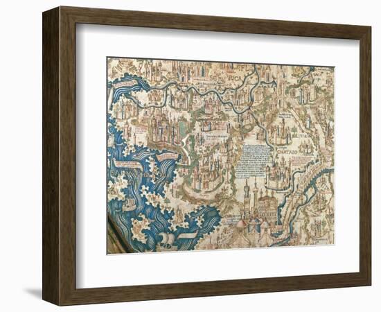 Map of China, 1449-null-Framed Giclee Print