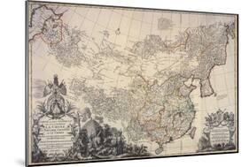 Map of China, 1734-Science Source-Mounted Giclee Print