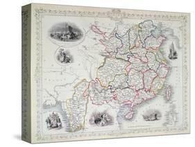 Map of China and Birmah, 1851-John Rapkin-Stretched Canvas