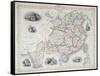 Map of China and Birmah, 1851-John Rapkin-Framed Stretched Canvas