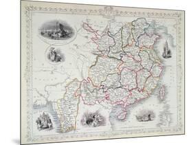 Map of China and Birmah, 1851-John Rapkin-Mounted Giclee Print