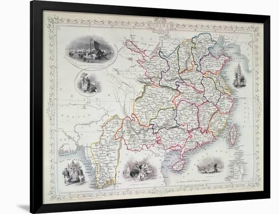 Map of China and Birmah, 1851-John Rapkin-Framed Giclee Print