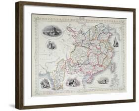 Map of China and Birmah, 1851-John Rapkin-Framed Giclee Print