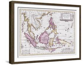 Map of China and Indonesia, C.1710-Schenk and Valk-Framed Giclee Print