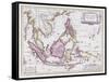 Map of China and Indonesia, C.1710-Schenk and Valk-Framed Stretched Canvas