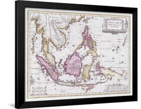 Map of China and Indonesia, C.1710-Schenk and Valk-Framed Giclee Print