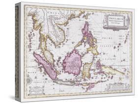Map of China and Indonesia, C.1710-Schenk and Valk-Stretched Canvas