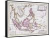 Map of China and Indonesia, C.1710-Schenk and Valk-Framed Stretched Canvas