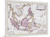 Map of China and Indonesia, C.1710-Schenk and Valk-Mounted Giclee Print