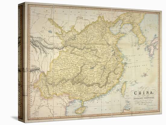 Map of China and the Adjacent Countries, W.H. Allen & Co, 1842-null-Stretched Canvas