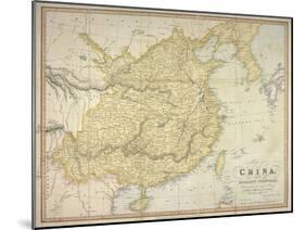 Map of China and the Adjacent Countries, W.H. Allen & Co, 1842-null-Mounted Giclee Print