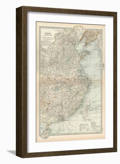 Map of China, Eastern Part-Encyclopaedia Britannica-Framed Art Print