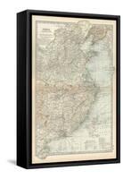 Map of China, Eastern Part-Encyclopaedia Britannica-Framed Stretched Canvas