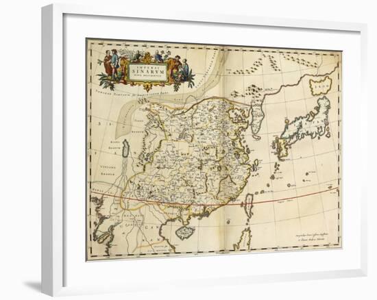 Map of China, from 'Atlas Maior Sive Cosmographia Blaviana', 1662-Joan Blaeu-Framed Giclee Print