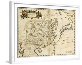 Map of China, from 'Atlas Maior Sive Cosmographia Blaviana', 1662-Joan Blaeu-Framed Giclee Print