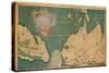 Map of China, India and America-Giustino Menescardi-Stretched Canvas