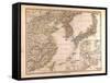 Map of China, Korea and Japan, 1872-null-Framed Stretched Canvas