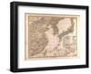 Map of China, Korea and Japan, 1872-null-Framed Giclee Print