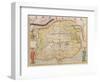 Map of China with Inset Portraits of Matteo Ricci and Two Chinese Costumed Figures, circa 1625-26-Samuel Purchas-Framed Giclee Print