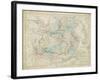 Map of China-W. Hughes-Framed Art Print